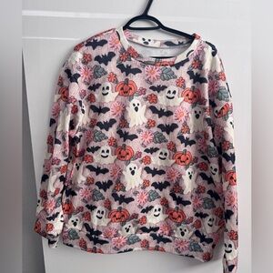 Halloween Ghost and Pumpkin Sweatshirt